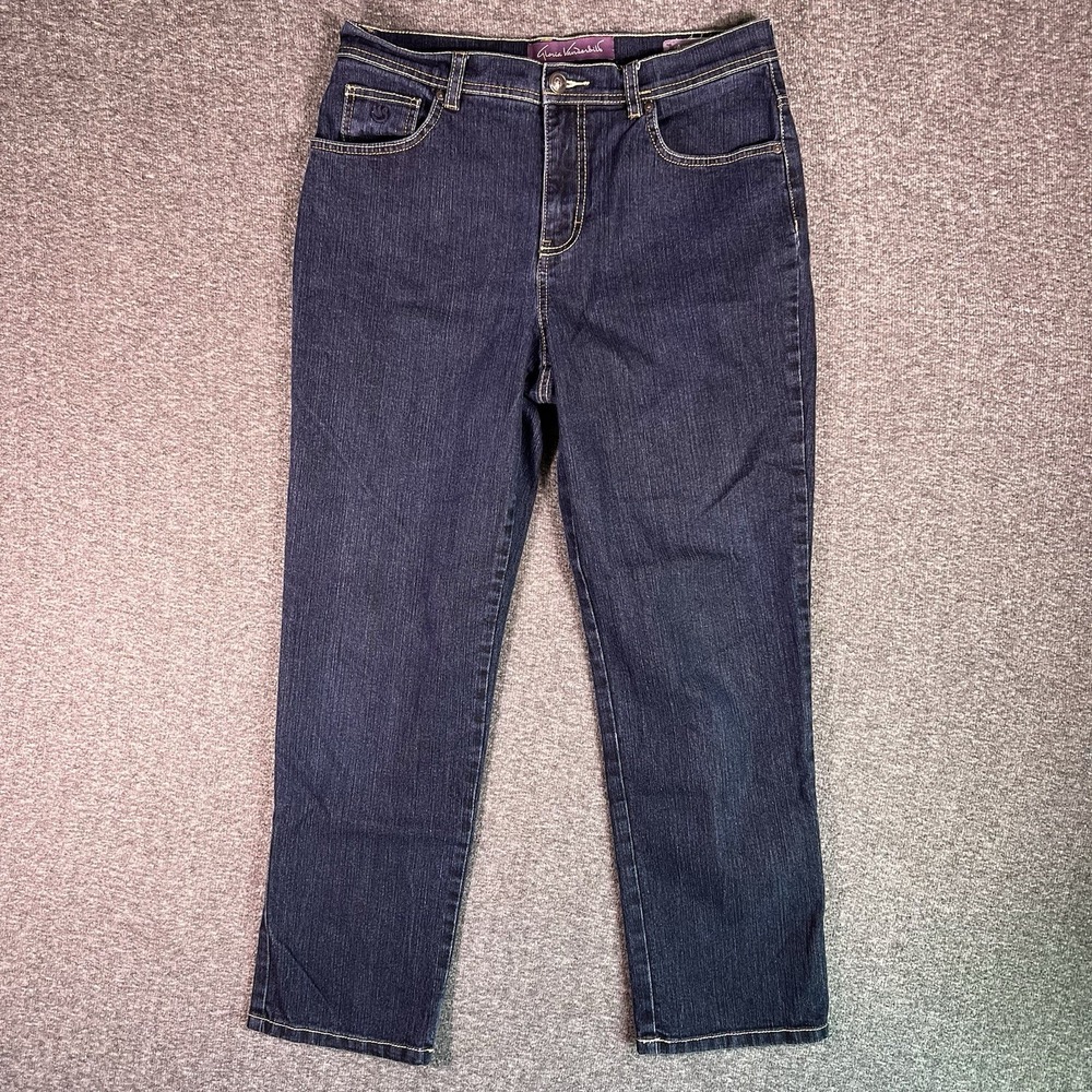 Gloria Vanderbilt Amanda Jeans‎ Womens 31x27 Dark Wash High Rise Tapered Classic